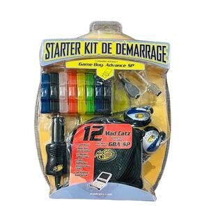 VTG Mad Catz Starter Kit Game Boy Advance SP GBA SP Sealed Accessories Set NIB